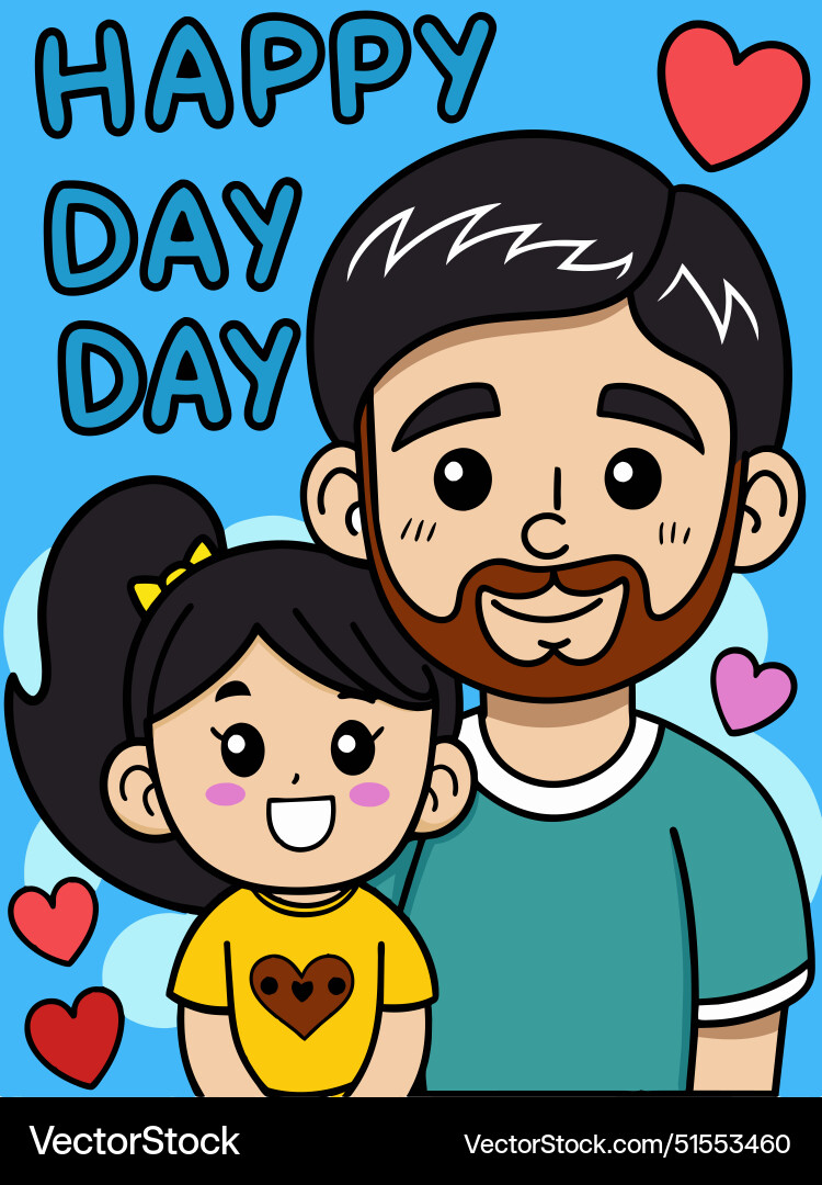 Fathers Day Celebration Cartoon