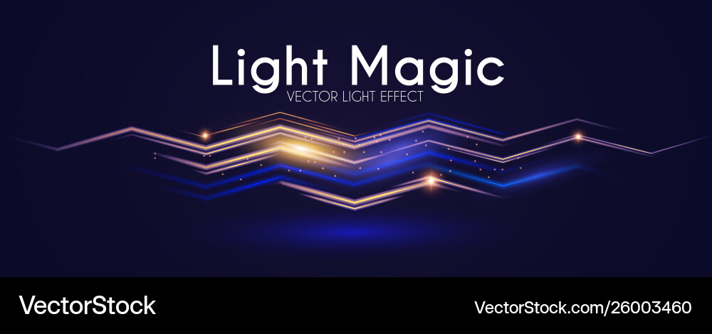 Light effect design dynamic glow shining magic Light effect design dynamic glow shining magic vector image