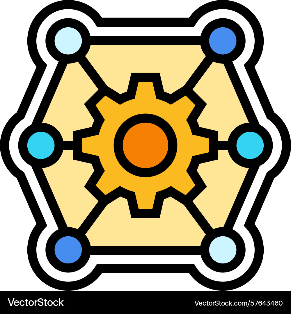 Multi functionality color icon Vector Image
