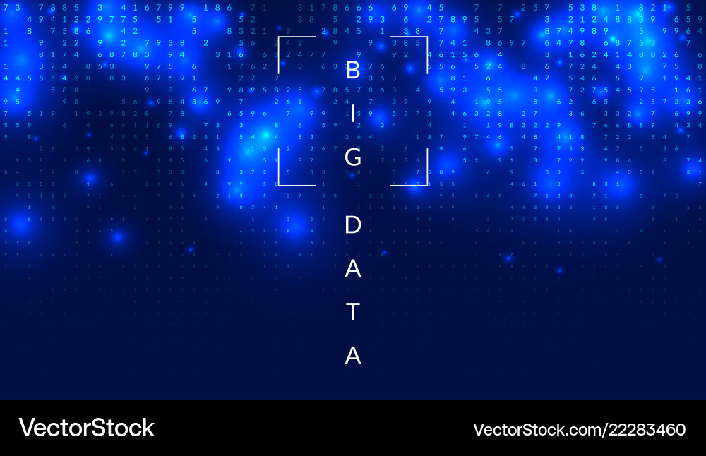 Quantum Data Visualization Background vector image