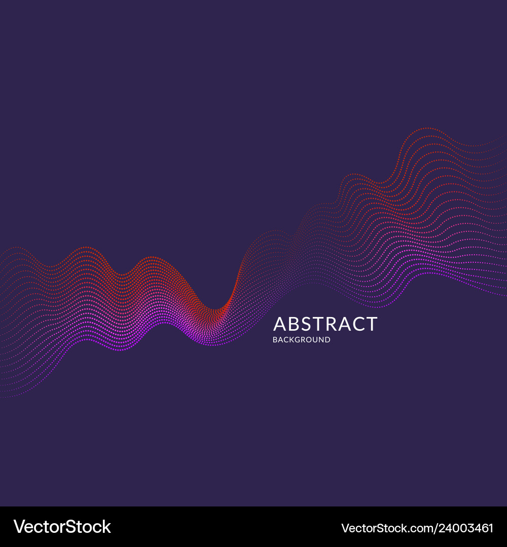 Abstract background with dynamic waves vector image