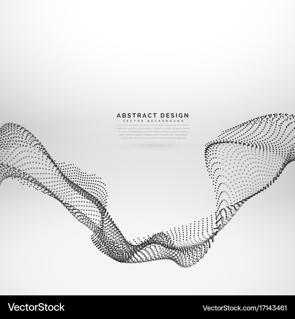 Dynamic Particle Mesh Background vector image