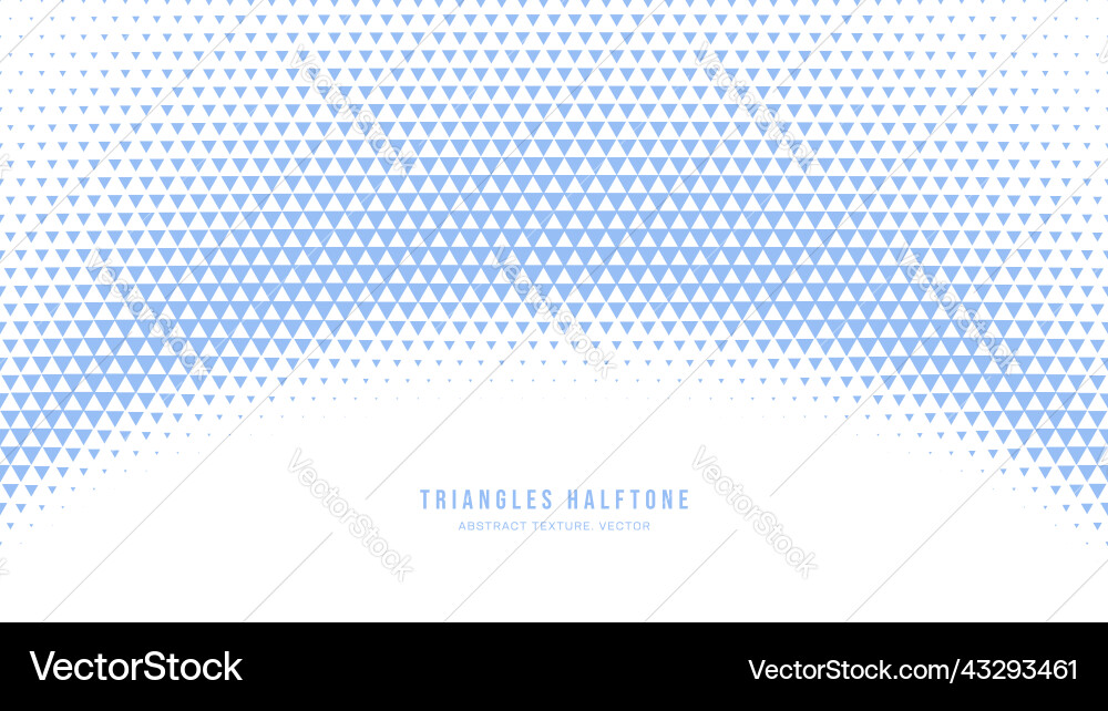 Geometric Halftone Triangle Pattern vector image