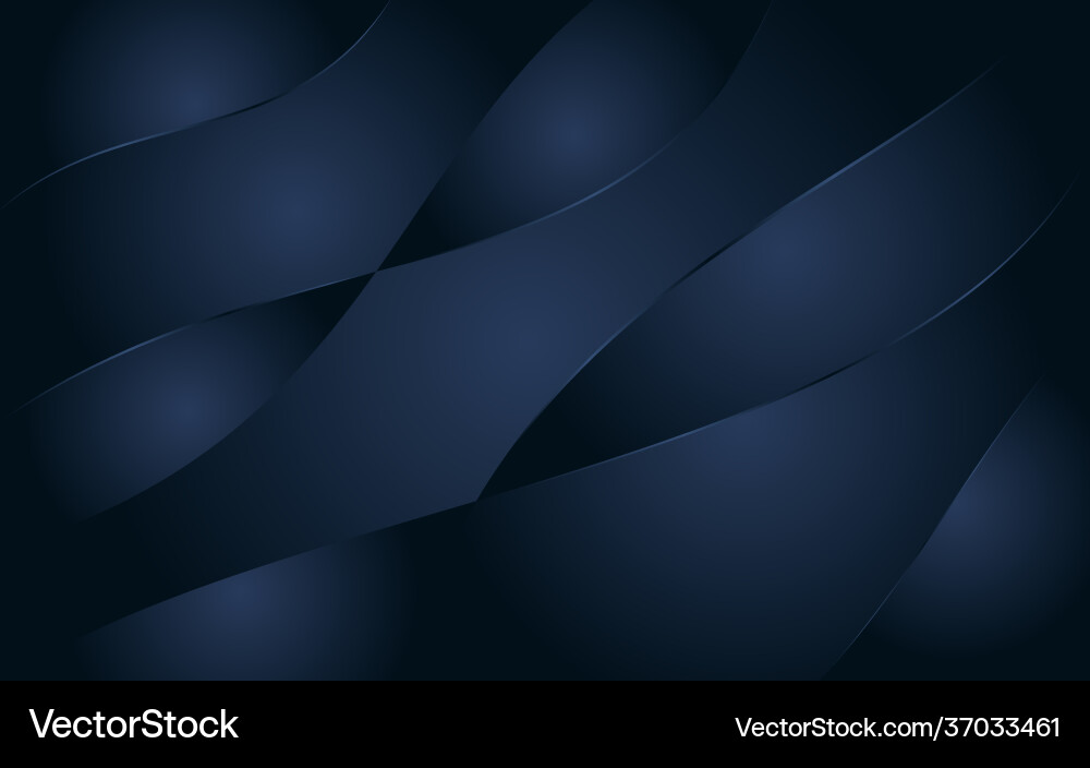 Modern dynamic wave lines navy background design Modern dynamic wave lines navy background design Vector Image