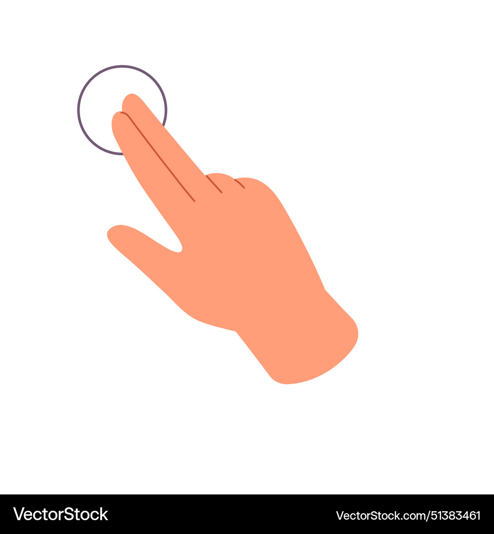 Multi touch icon to tutor of touchscreen control Multi touch icon to tutor of touchscreen control vector image