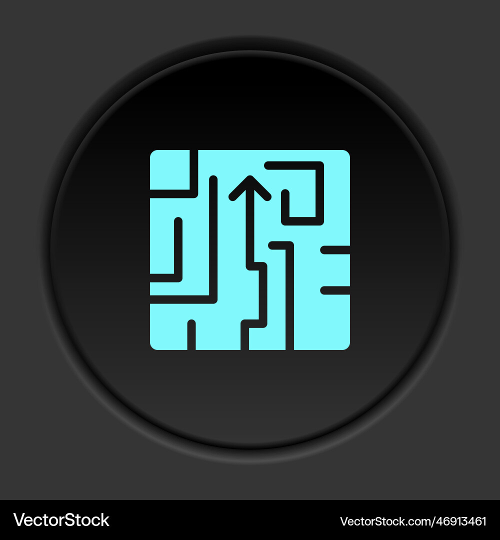 Round button icon chart data file banner Round button icon chart data file banner vector image