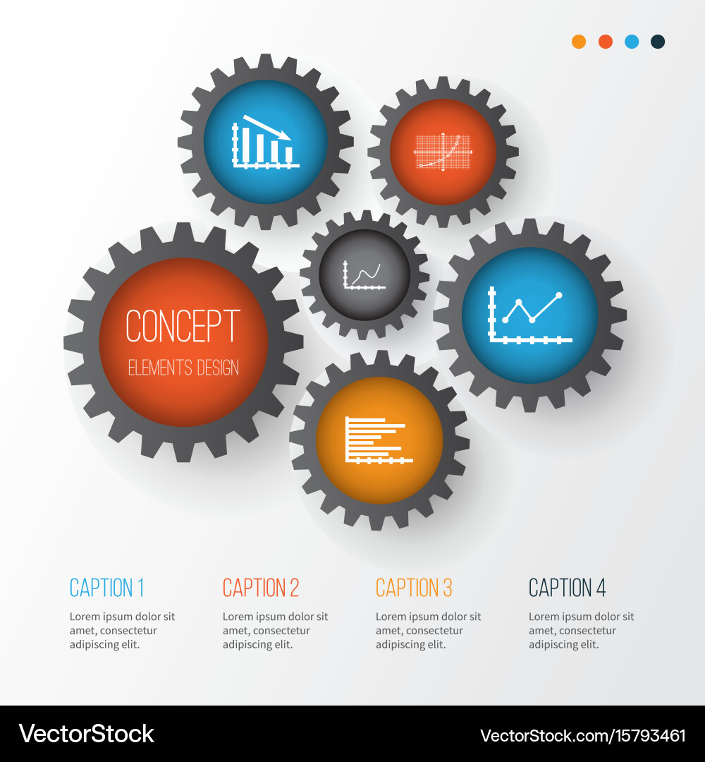 Set of graphs diagrams and statistics icons Vector Image