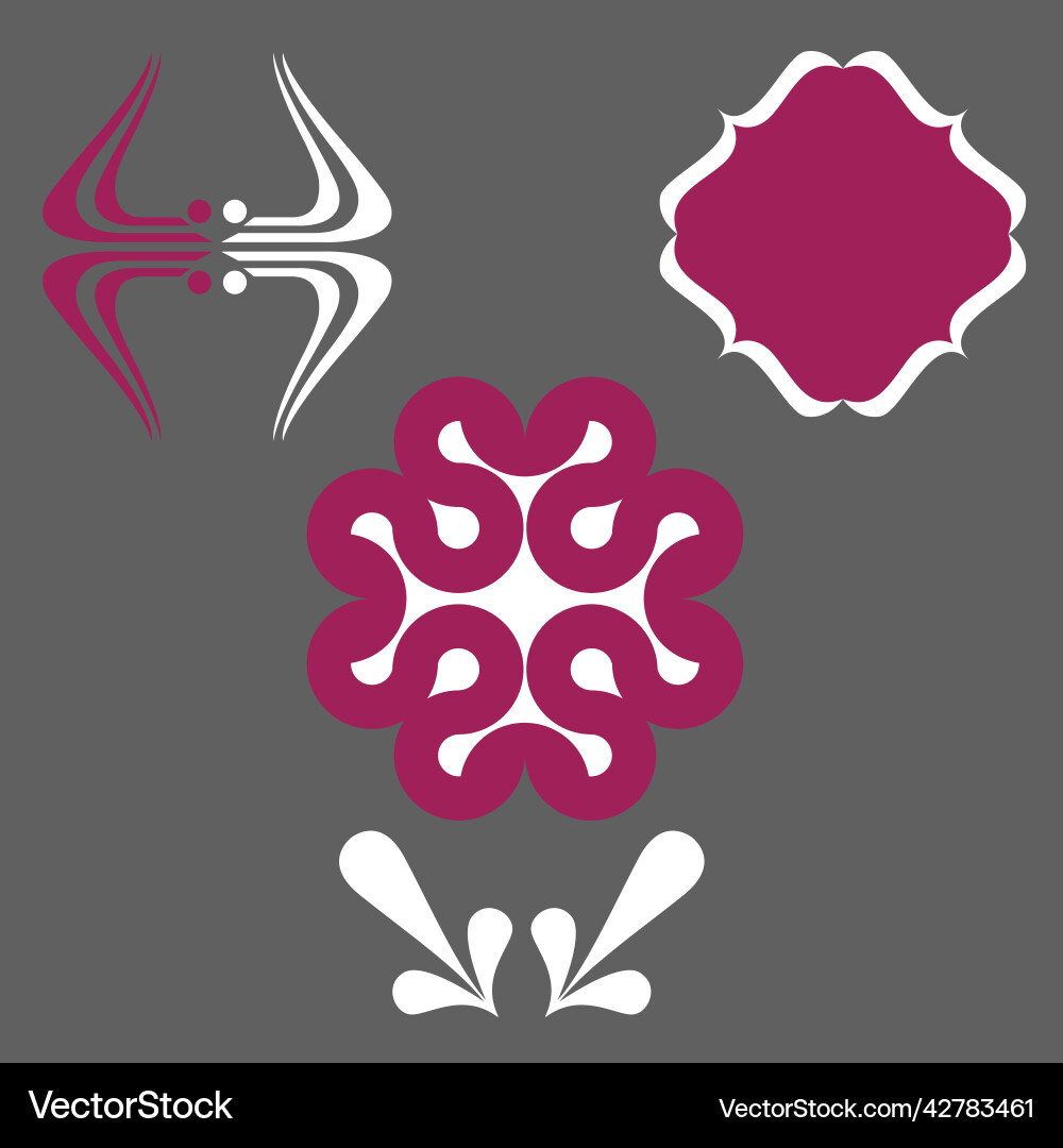 Symbols and objects for your designs Vector Image