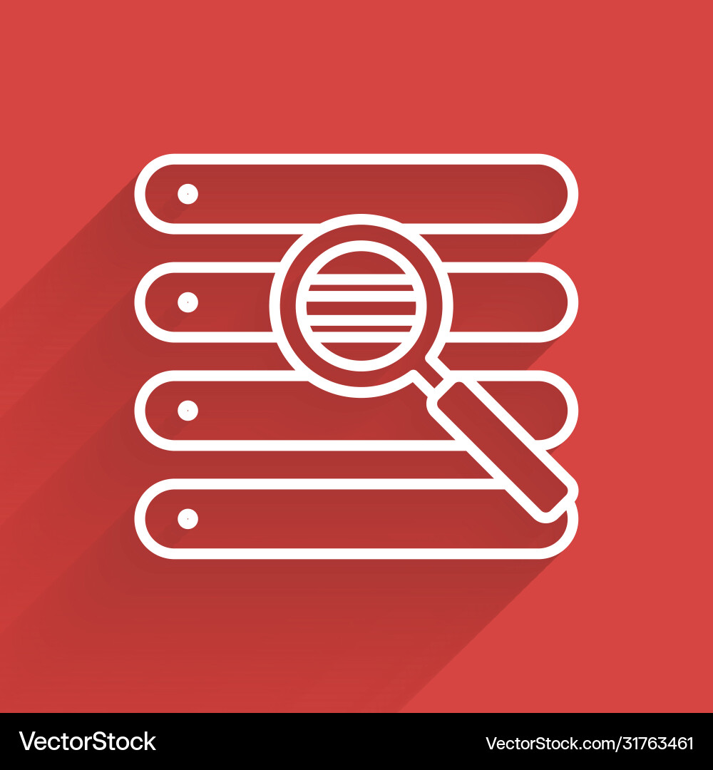 White line search in a browser window icon Vector Image