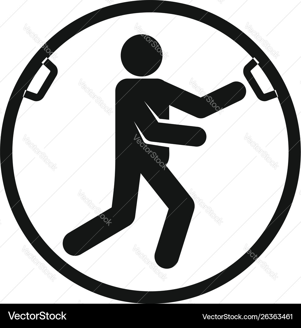 Zorb move icon simple style Vector Image