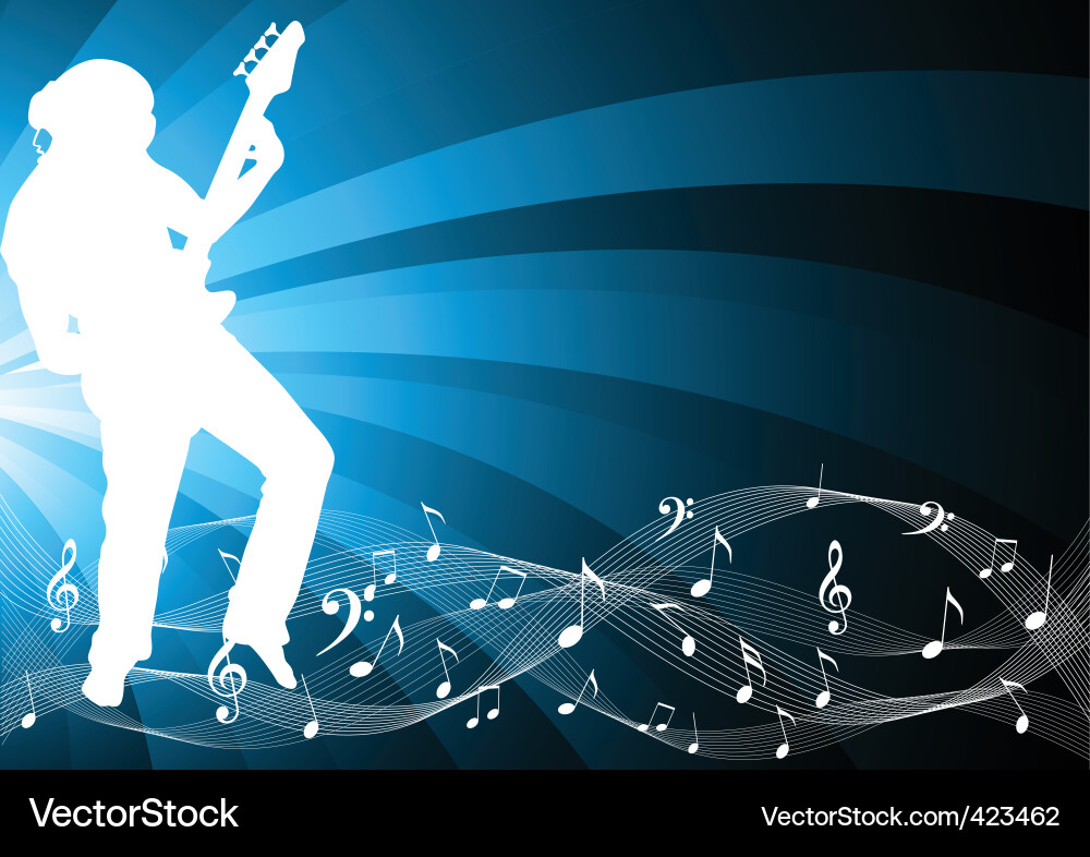 Background with silhouette Vector Image