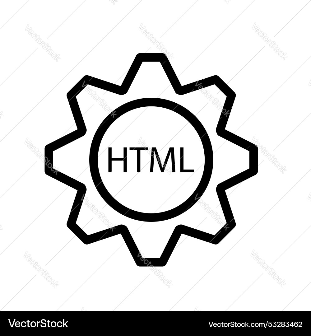 Browser icon outline style design isolated Vector Image