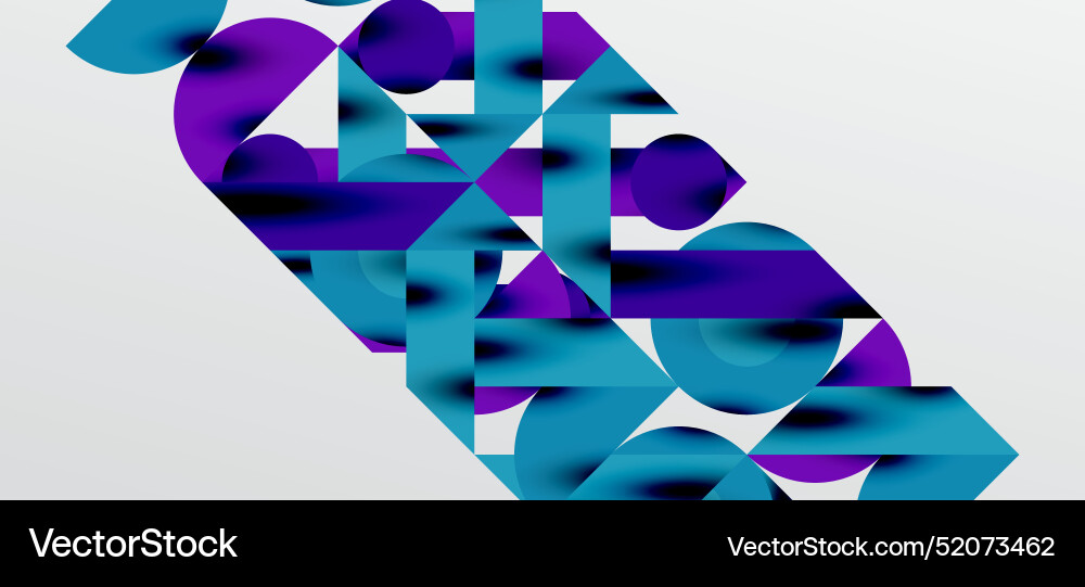 Circles and shadows colorful round elements Vector Image
