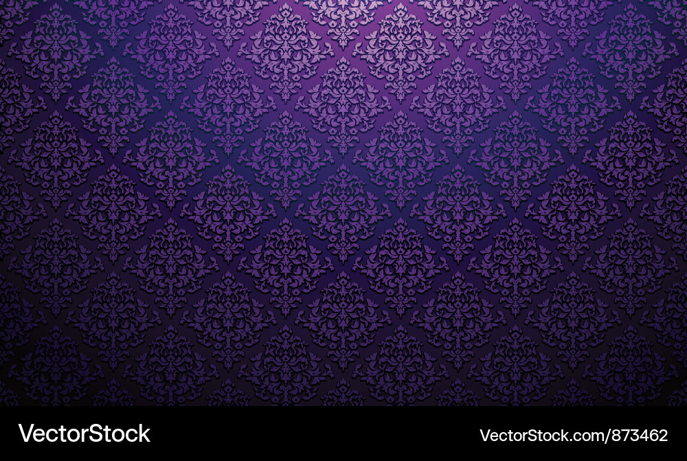 Damask web banner vector image