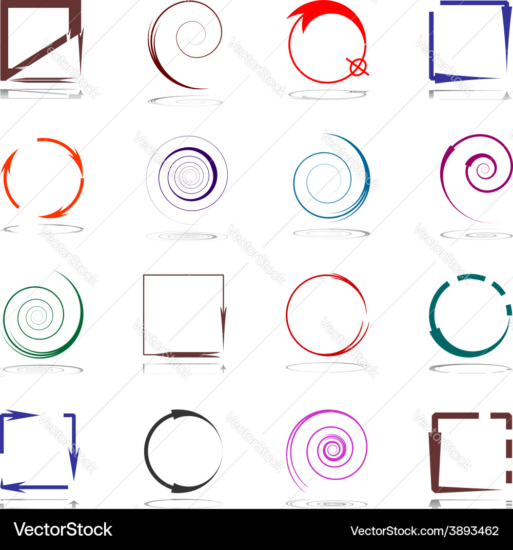 Dynamic Motion Swirls vector image