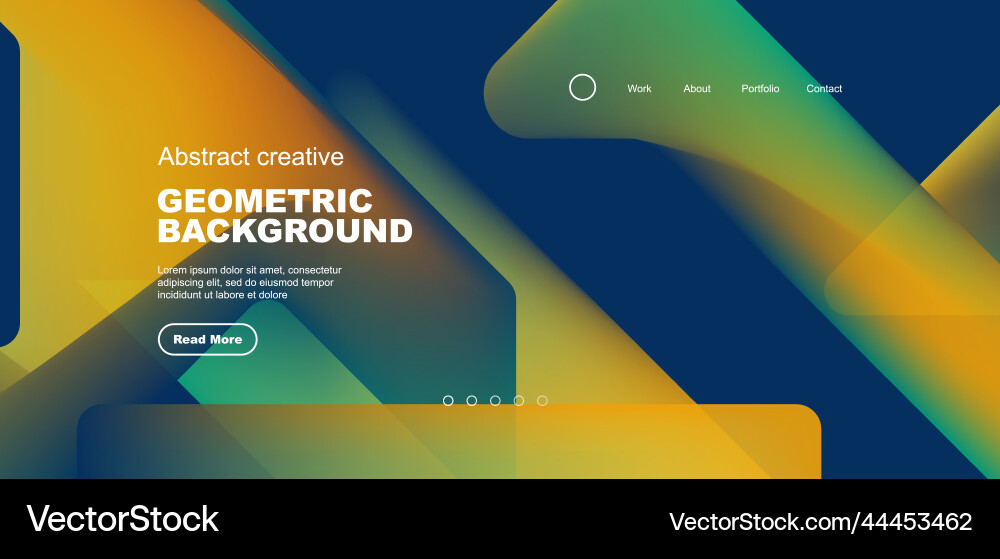 Fluid gradient triangles landing page background Fluid gradient triangles landing page background vector image