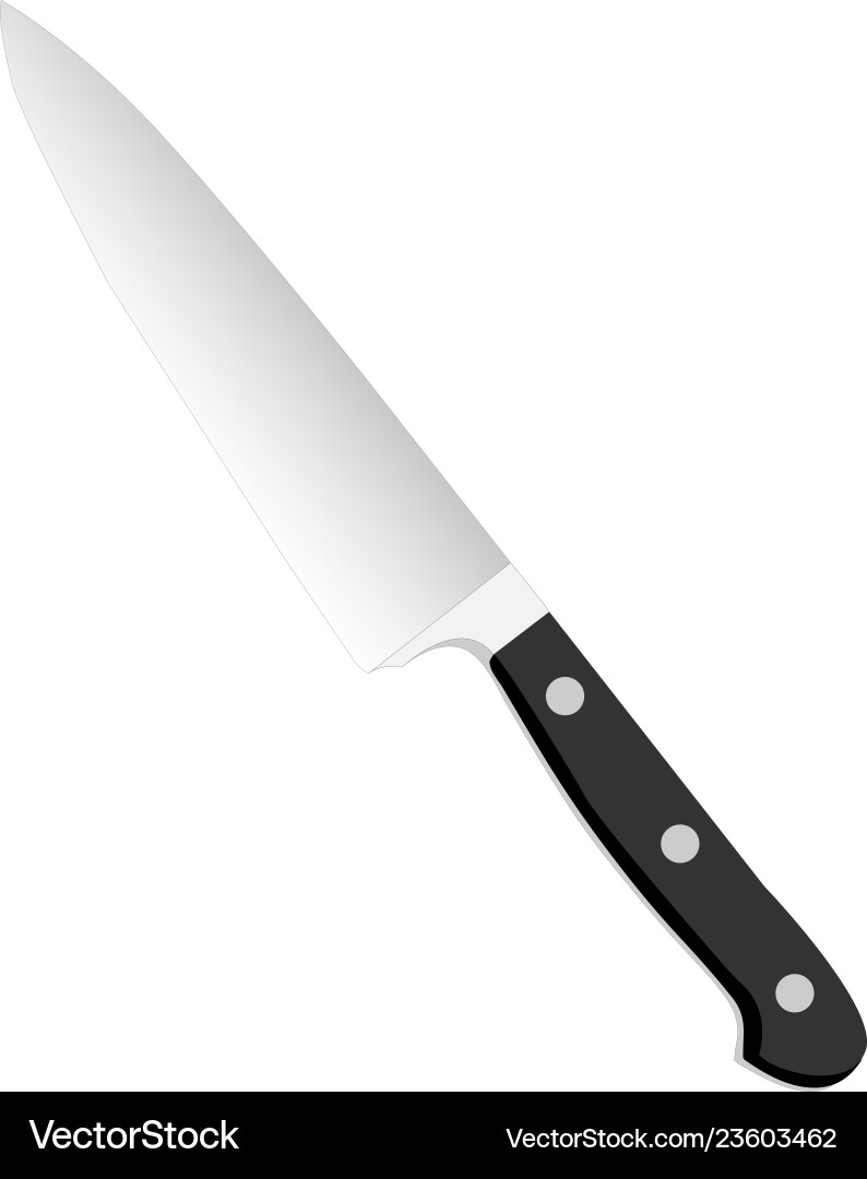 Kitchen knife (23603462) – Royalty-Free Vector | VectorStock, image size:794x1080