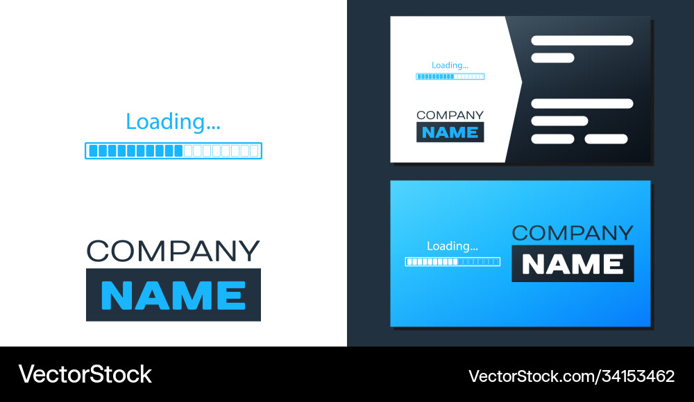 Logotype loading icon isolated on white background vector image