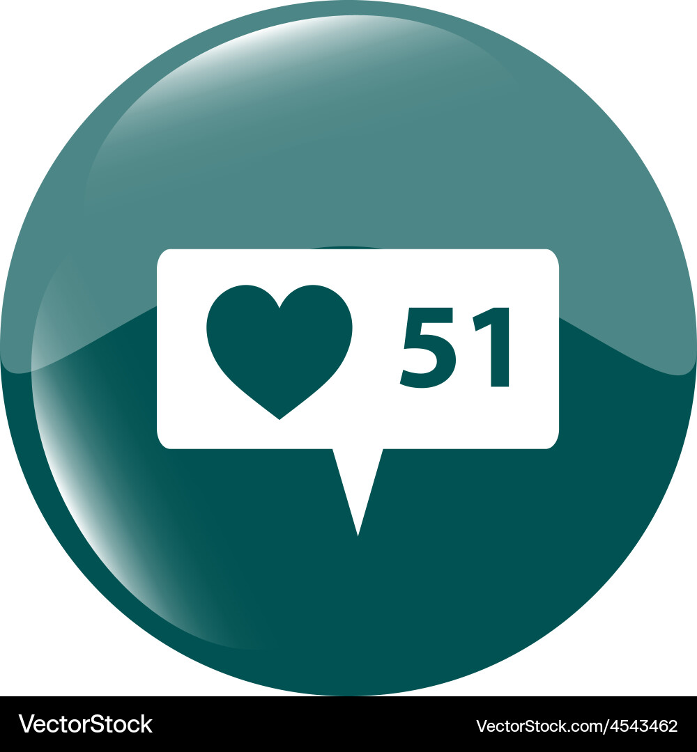 Modern web icon flat button design Vector Image