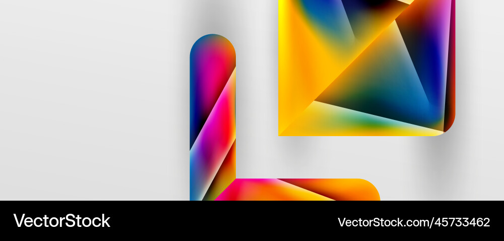 Triangle fluid color gradient abstract background Triangle fluid color gradient abstract background vector image