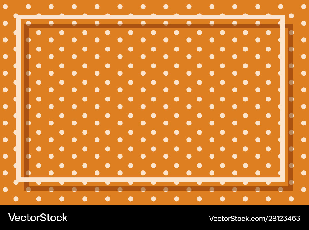 Background template with polka dot patterns vector image