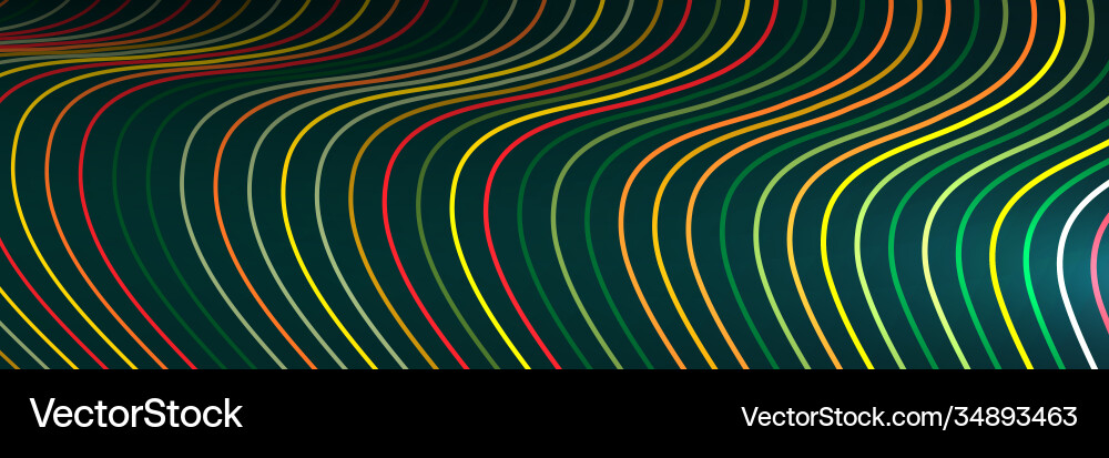 Banner wave lines pattern an abstract stripe Vector Image