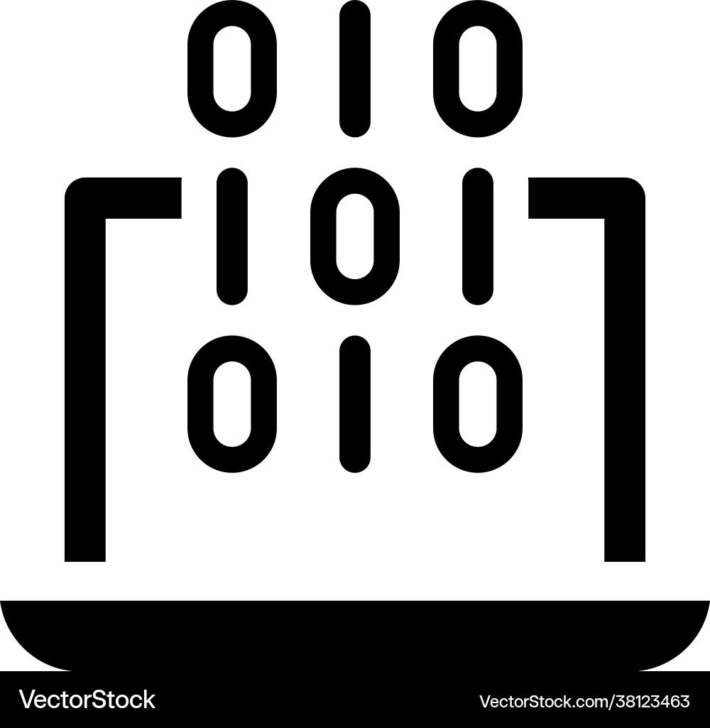 Binary coding icon eps file vector image