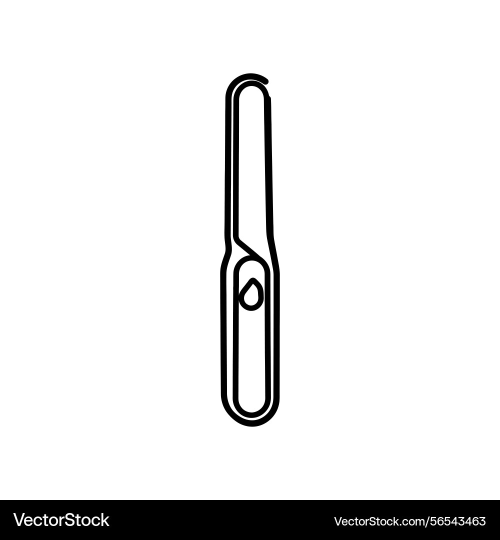 Clipper line art with refillable lighter system Vector Image