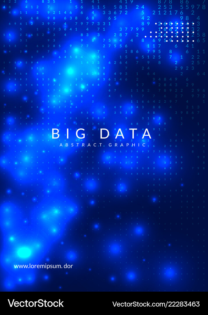 Deep learning background technology for big data Vector Image