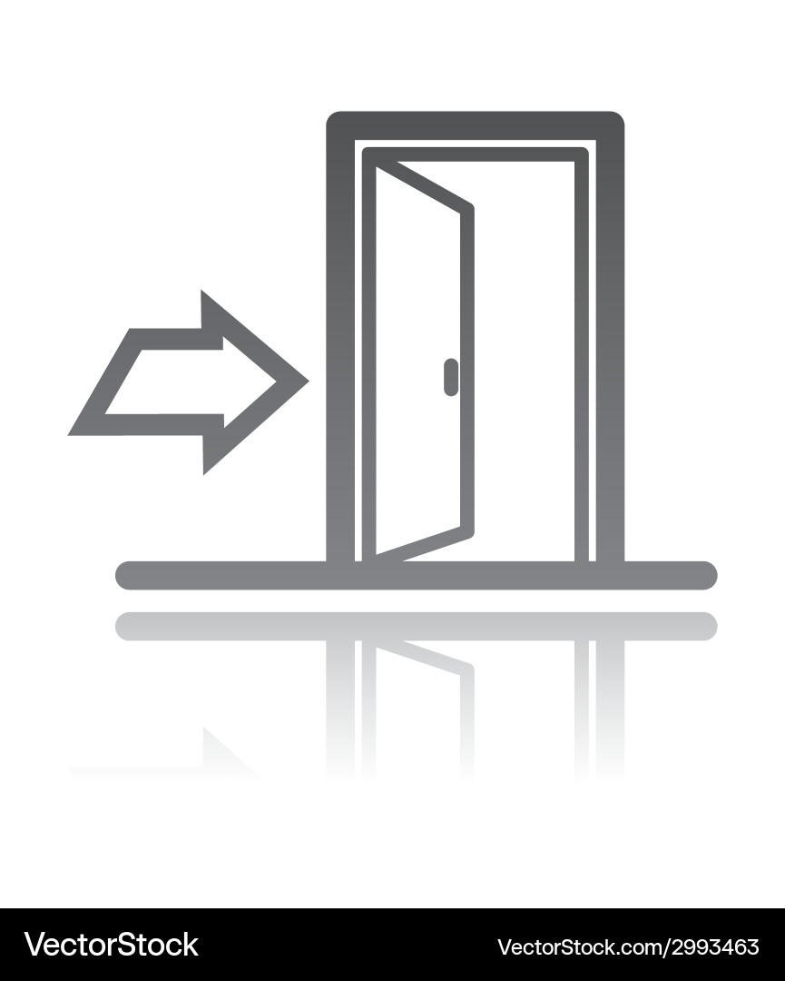 Exit Navigation Concept vector image