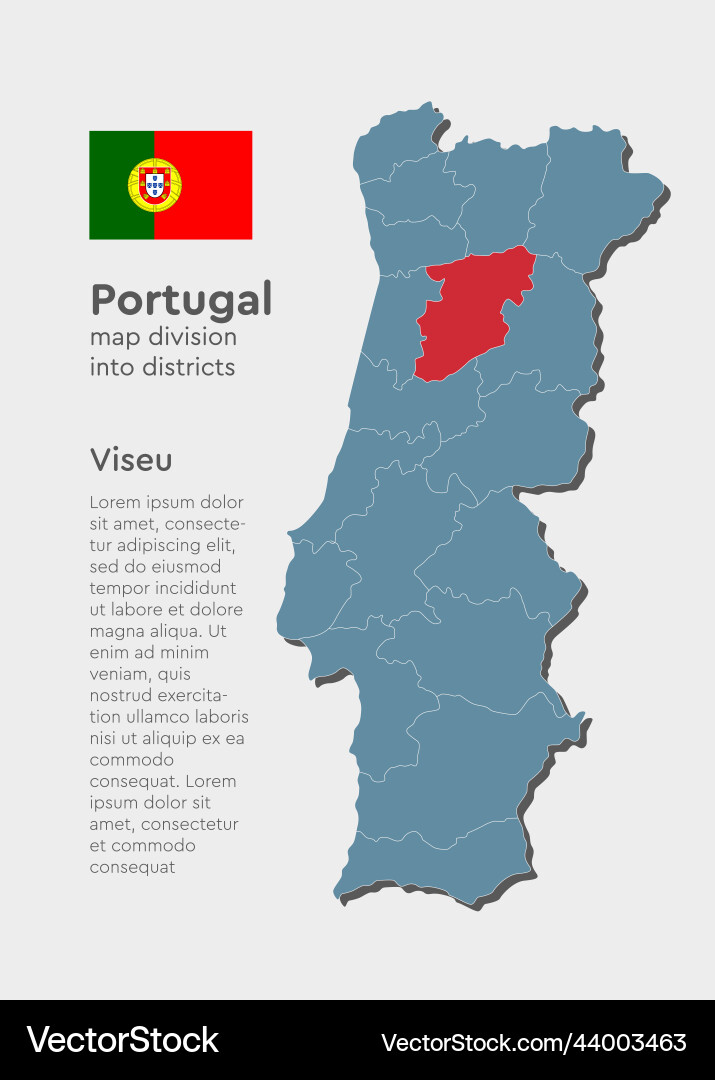 map-portugal-and-district-viseu-royalty-free-vector-image