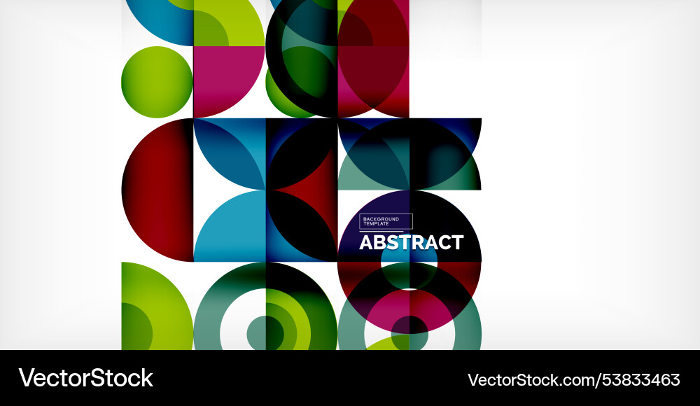 Minimal geometric abstract background circle Minimal geometric abstract background circle Vector Image