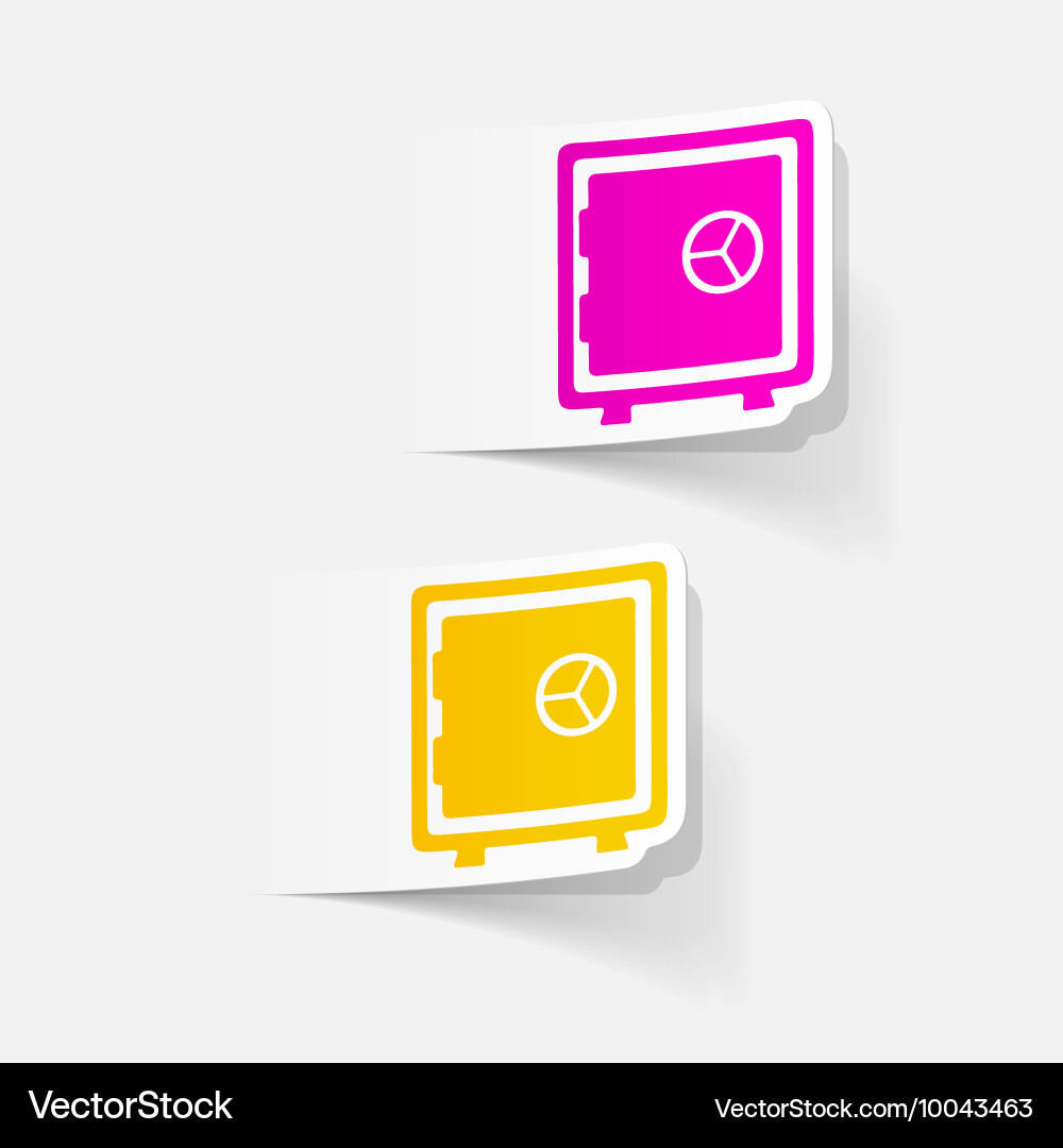 Realistic design element safe vector image