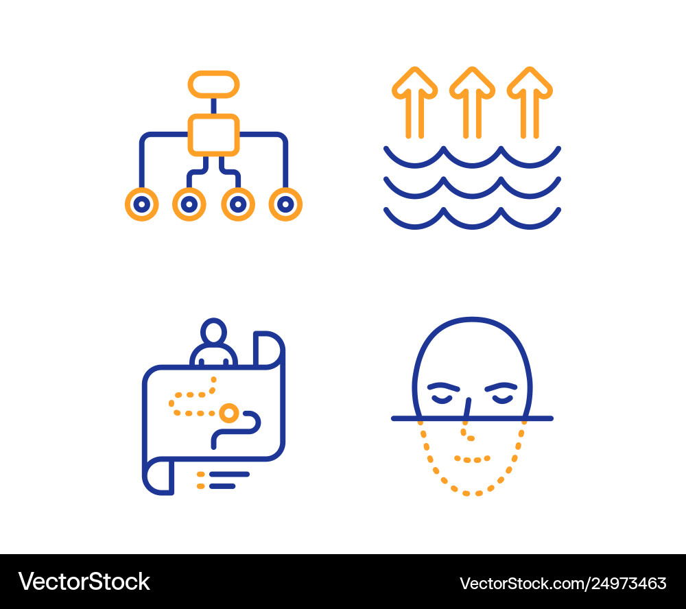 Restructuring evaporation and journey path icons Restructuring evaporation and journey path icons vector image