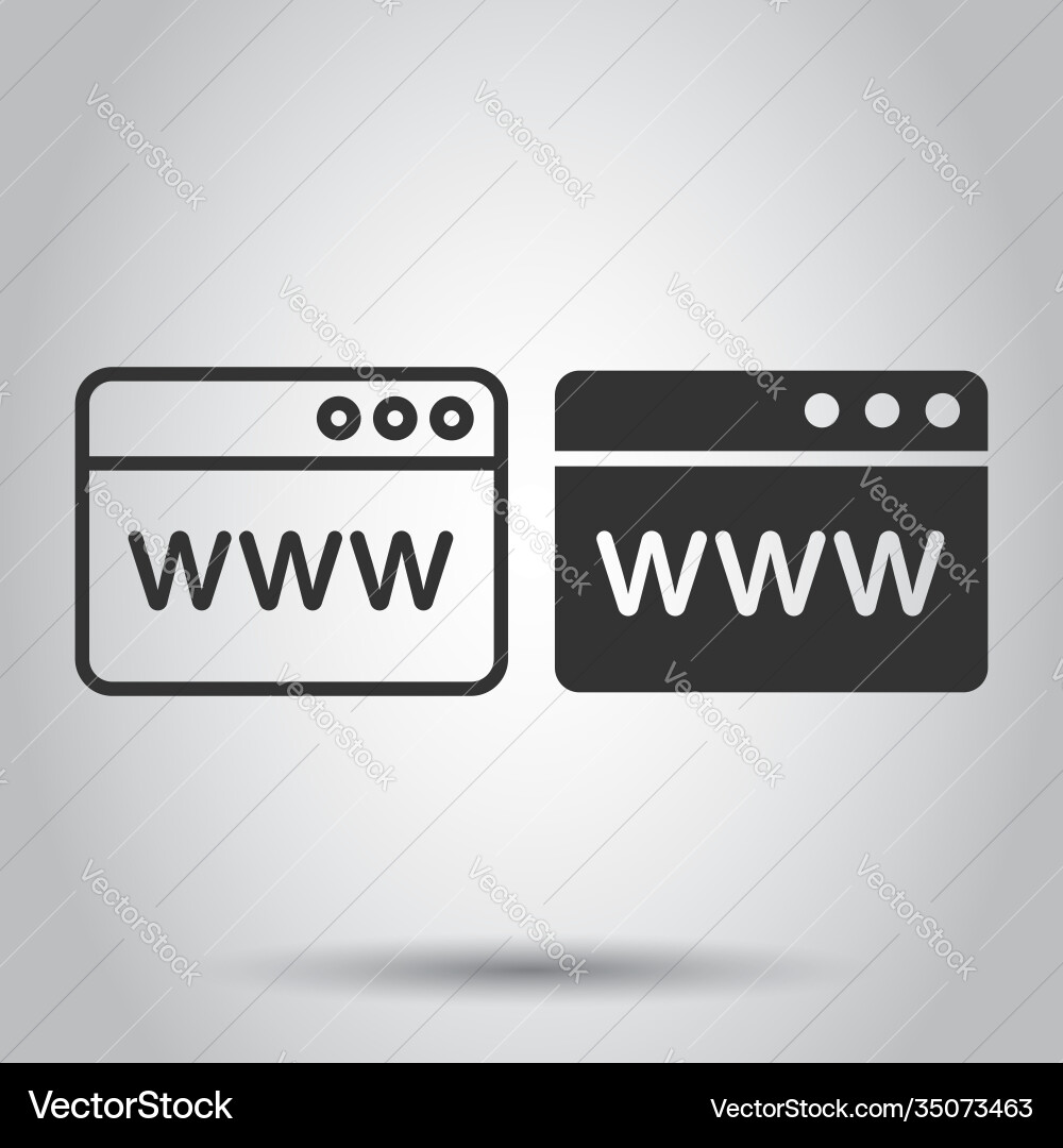 Website-Domain-Icon im flachen Stil com Internet Website-Domain-Icon im flachen Stil com Internet vektorbild