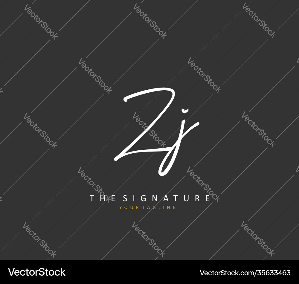 Z Anfangsbuchstaben Handschrift und Unterschrift Logo Z Anfangsbuchstaben Handschrift und Unterschrift Logo vektorbild