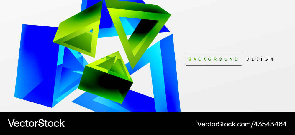 3d triangle abstract background basic shape 3d triangle abstract background basic shape vector image
