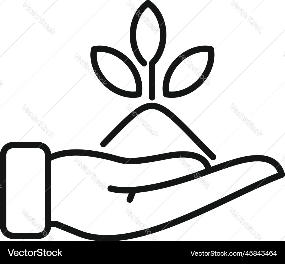Care values icon outline core value Care values icon outline core value Vector Image