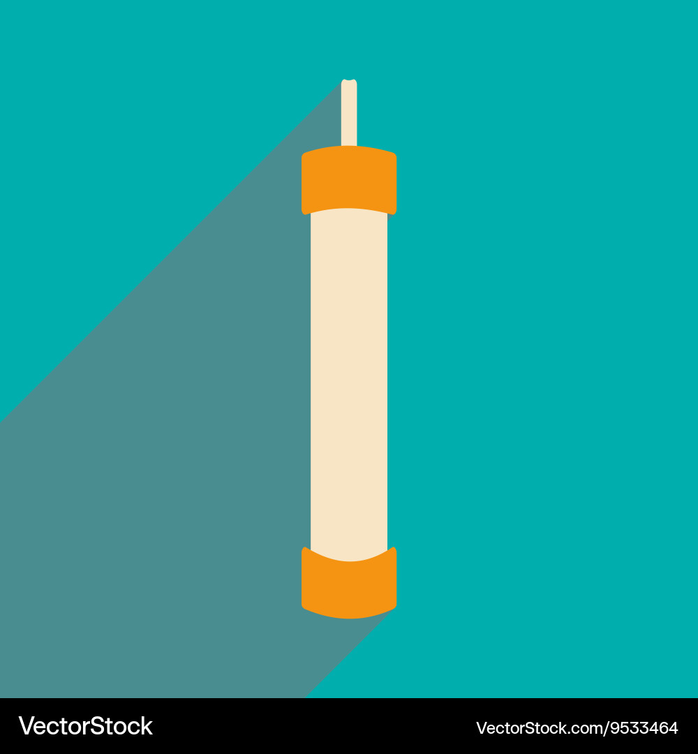 Flat with shadow icon and mobile application hand Vector Image