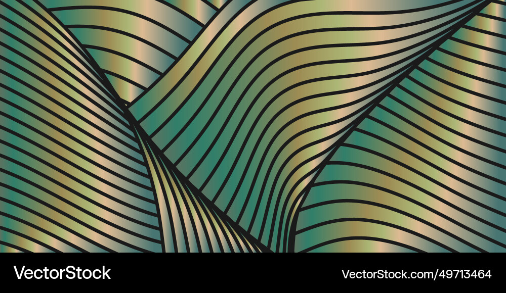 Gradient pattern of wavy lines colorful Gradient pattern of wavy lines colorful vector image