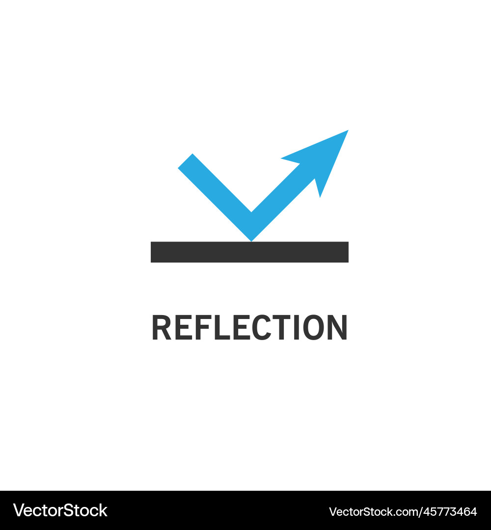Reflection icon simple Reflection icon simple Vector Image