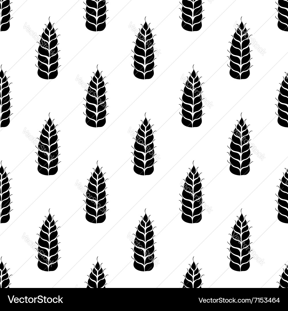 Wheat and Grain Pattern vector image