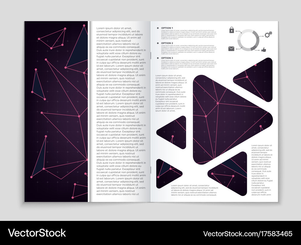 Abstract layout background set for art Vector Image