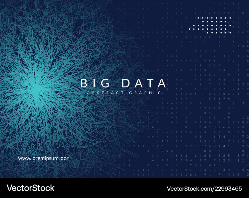 Big data background technology for visualization Big data background technology for visualization vector image