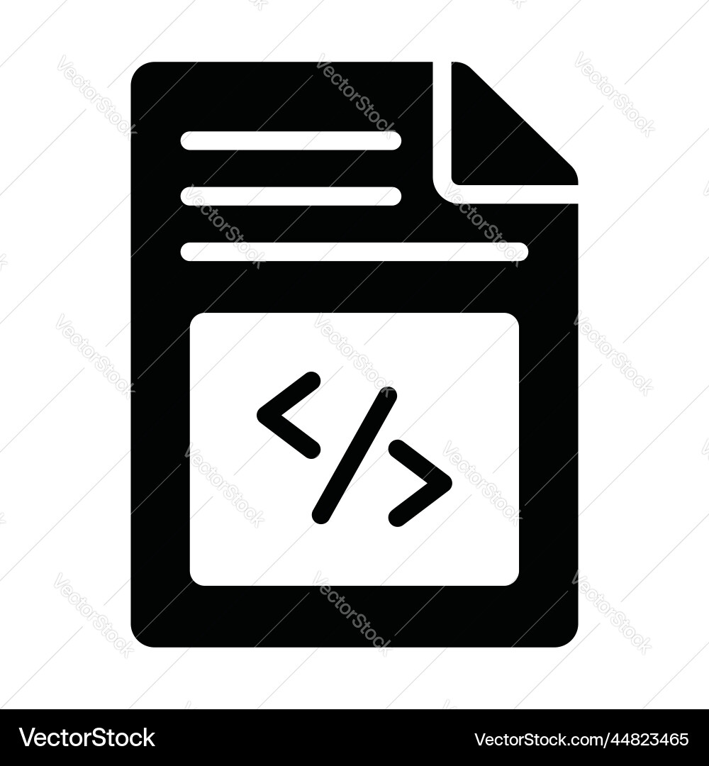 Coding icon user interface as a simple sign Vector Image