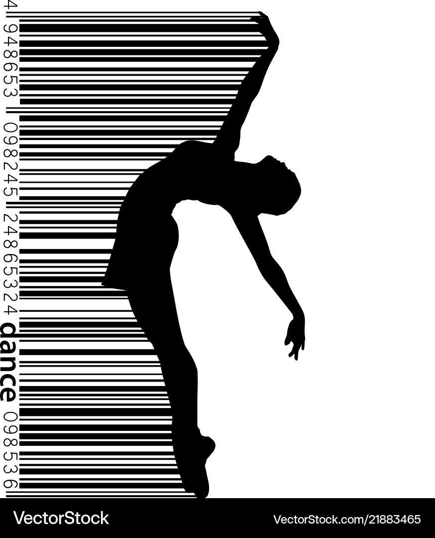 Dancing Girl Silhouette – Royalty-Free Vector | VectorStock, image size:874x1080