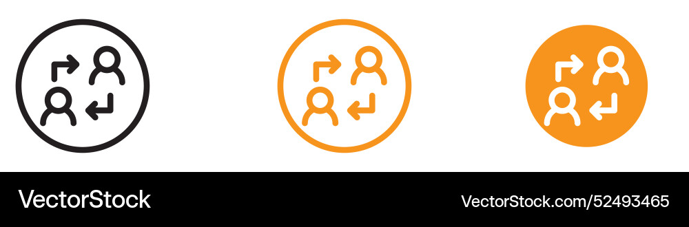 Functional user switch icon for interface Functional user switch icon for interface Vector Image