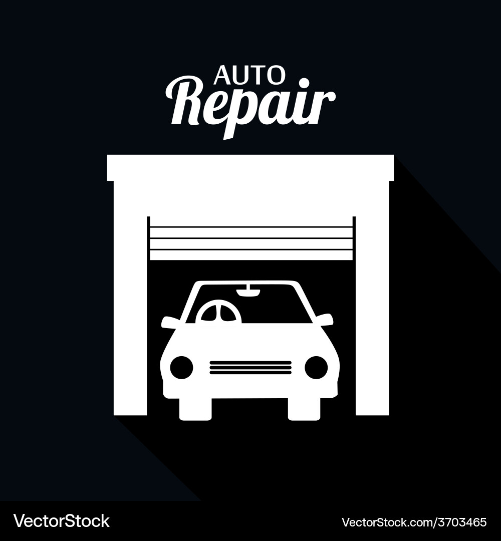 Garage design Royalty Free Vector Image - VectorStock
