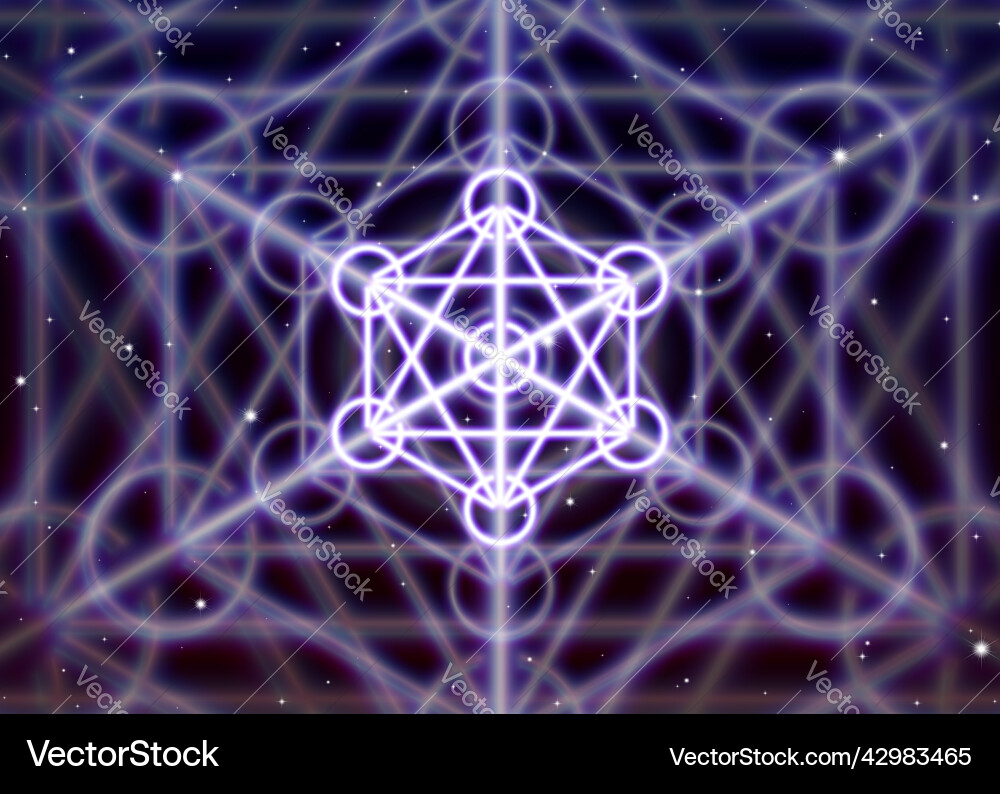 Magic hexagon symbol with circles spreads Magic hexagon symbol with circles spreads Vector Image