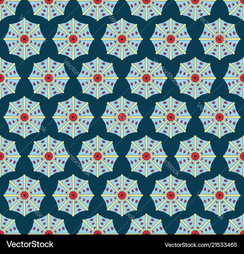Seamless pattern with bright seashells Seamless pattern with bright seashells vector image